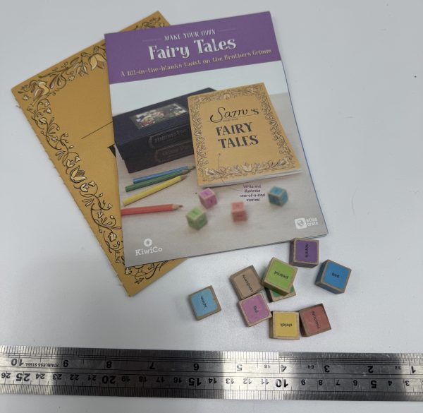 Fairy tales game with little cubes of inspiration